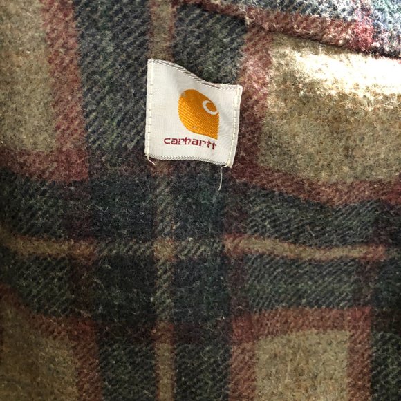Carhartt Blanket Flannel Lined Hooded Mens Denim Jean Jacket A$AP Asap Rocky - Picture 12 of 16